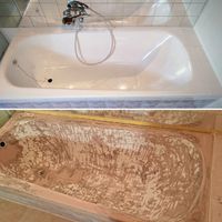 Restauration einer Badewanne
